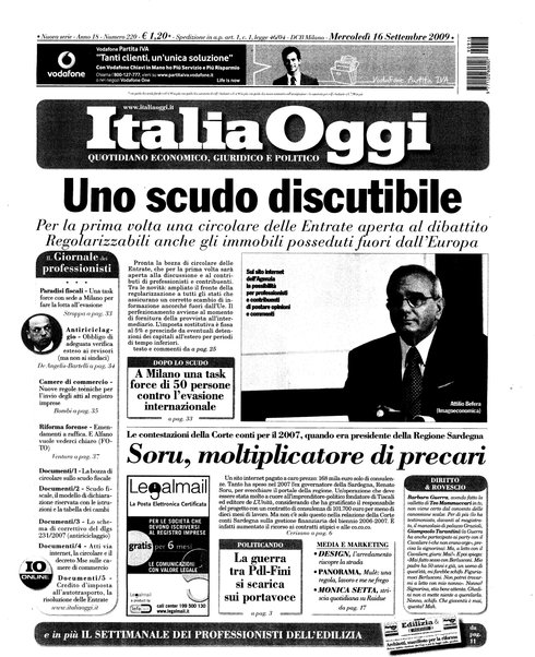 Italia oggi : quotidiano di economia finanza e politica